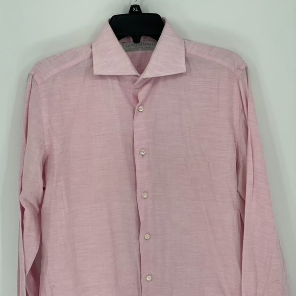 Gieves & Hawkes Mens Pink Dress Shirt - Picture 2 of 5